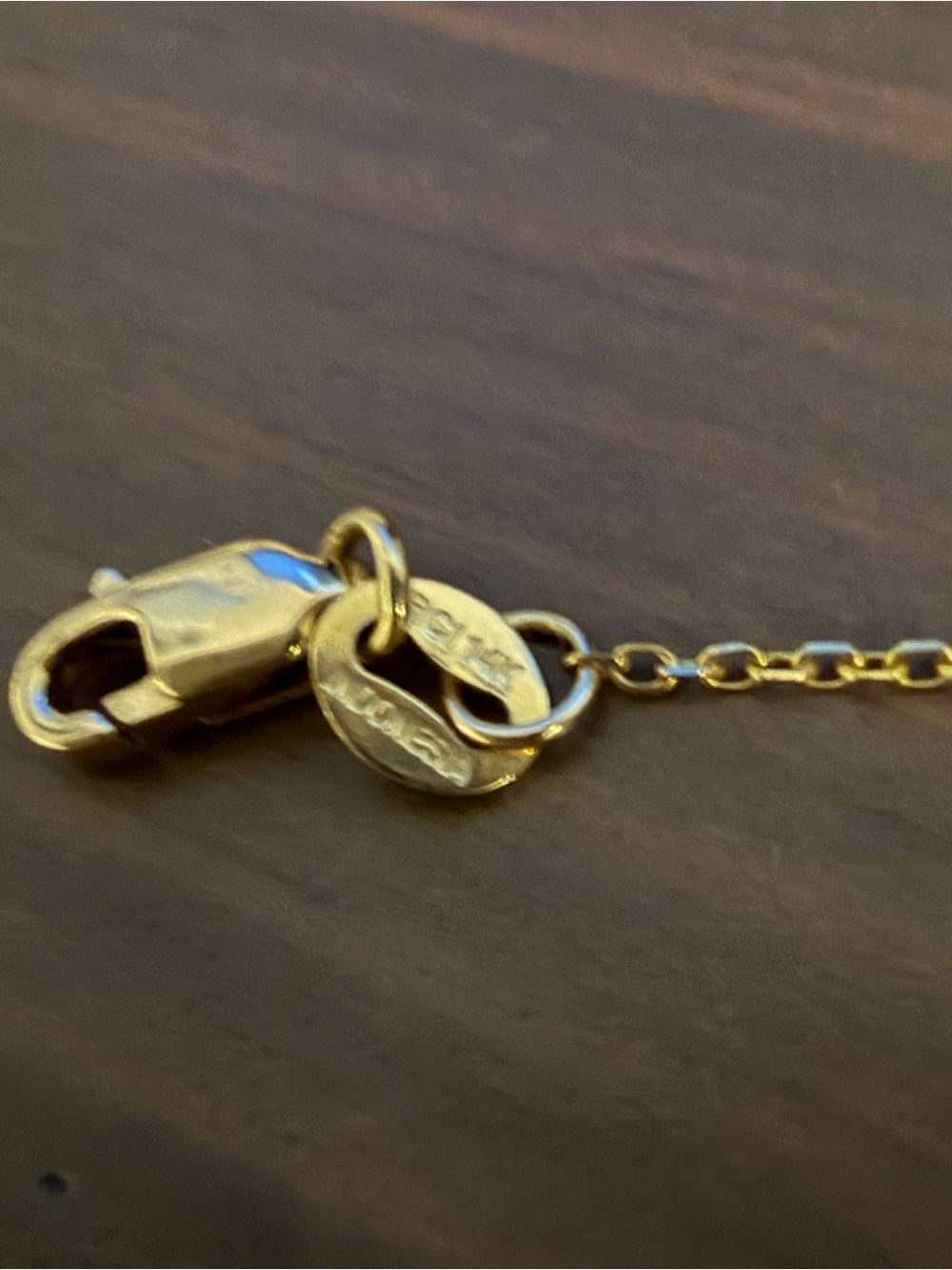 14k Gold Clover Necklace - Picture 5 of 5
